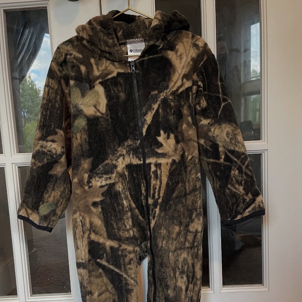 Columbia Kids Woodland Camo Fleece Jumpsuit